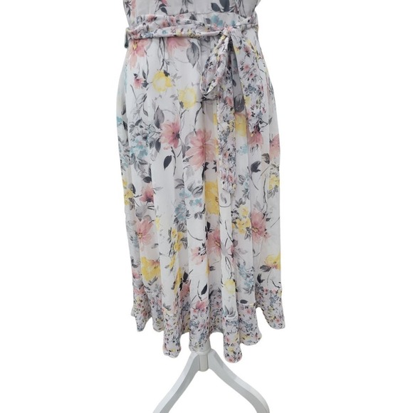 Nicole Miller‎ Womens Spring Floral Print Sleeveless Maxi Dress Size 8 - Picture 4 of 16